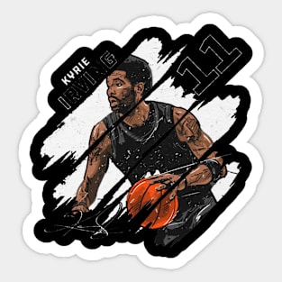 kyrie irving stripes Sticker